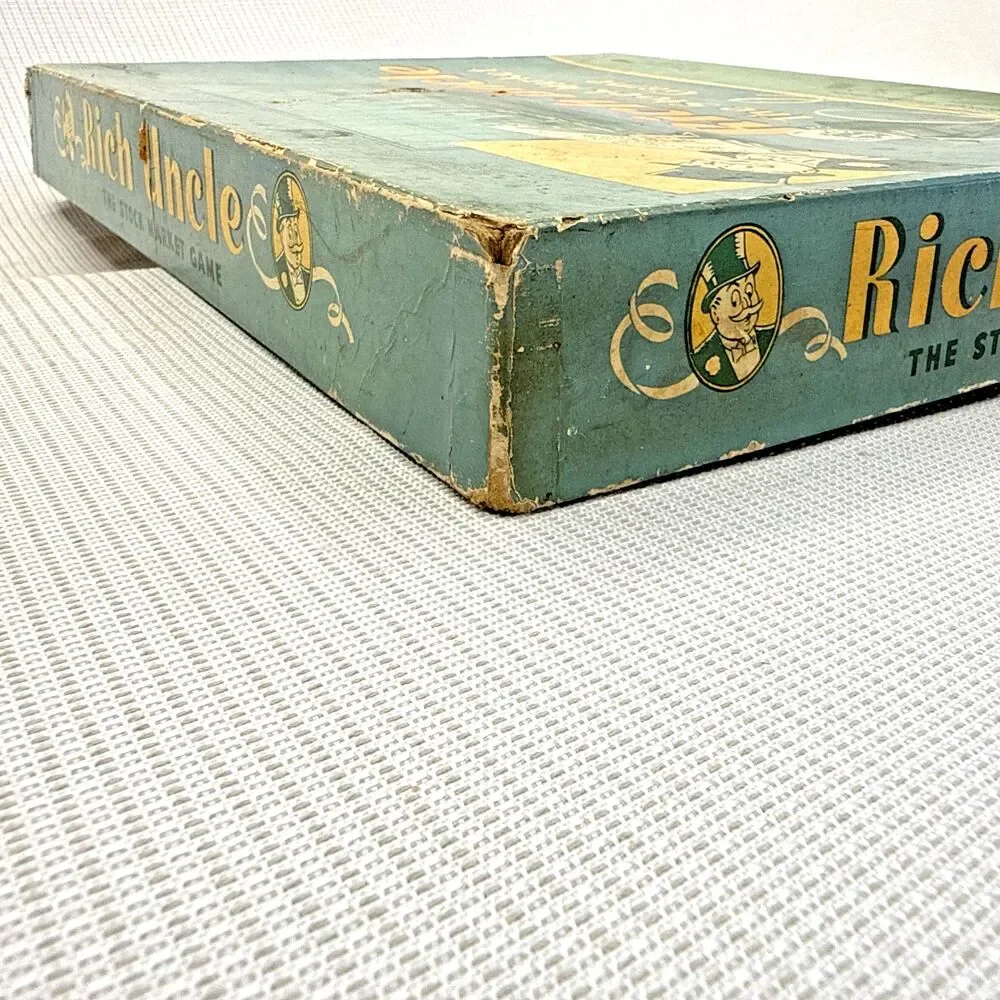 Vintage Parker Brothers Rich Uncle - The Stock Market Game 1955 USA - Complete